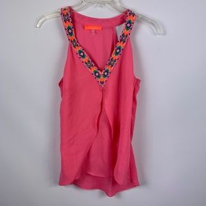 Lulumari Small Pink Blouse Sleeveless Boho